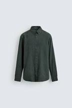 100% LINNEN OVERHEMD REGULAR FIT