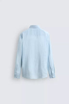 100% LINNEN OVERHEMD REGULAR FIT