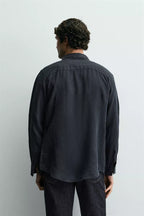 100% LINNEN OVERHEMD REGULAR FIT