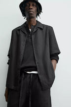 100% LINNEN RELAXED FIT OVERHEMD