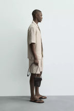 BERMUDA RELAXED FIT 100% LINNEN