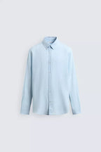 100% LINNEN OVERHEMD REGULAR FIT
