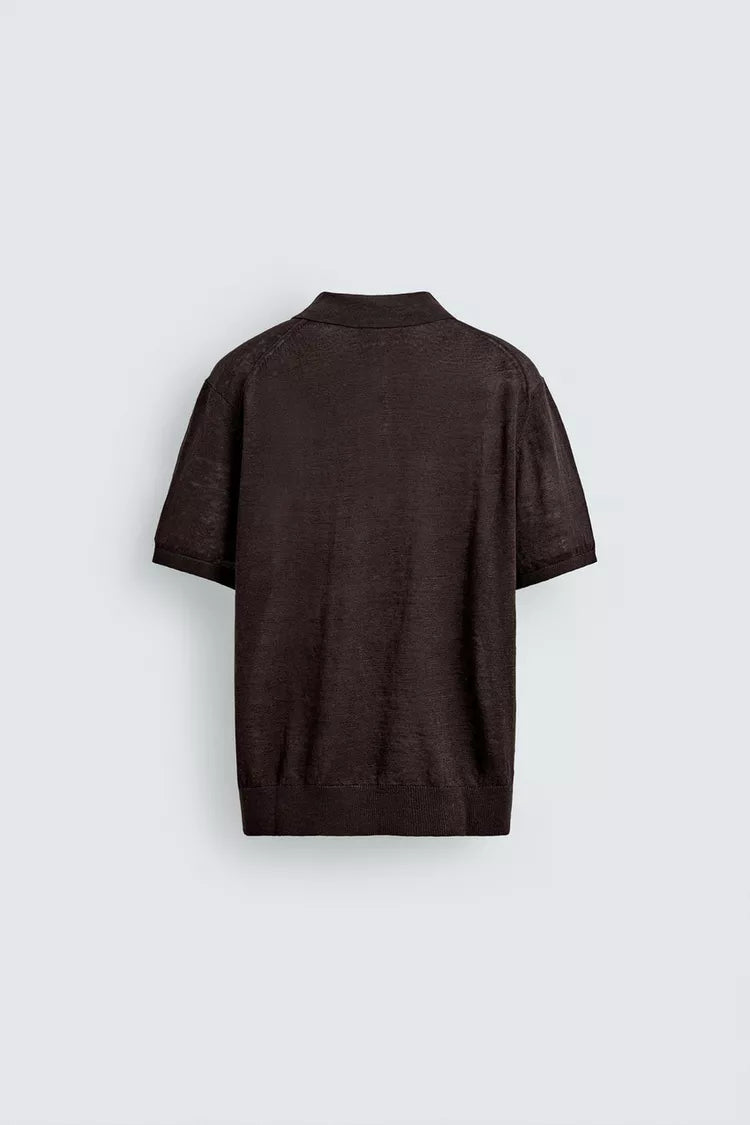 100% LINNEN TRICOT POLO