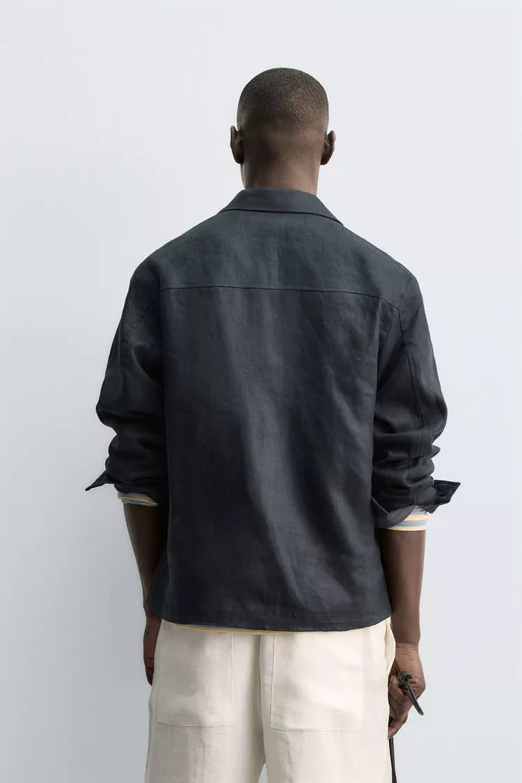 100% LINNEN OVERSHIRT