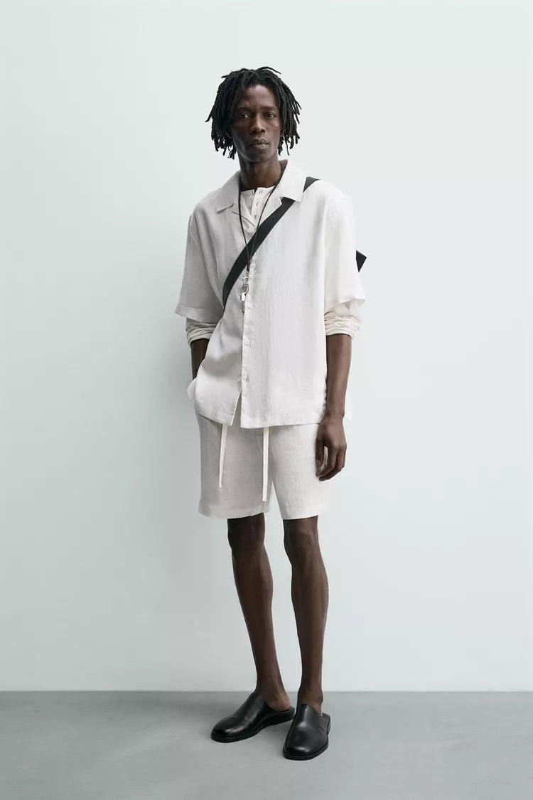 100% LINNEN RELAXED FIT OVERHEMD