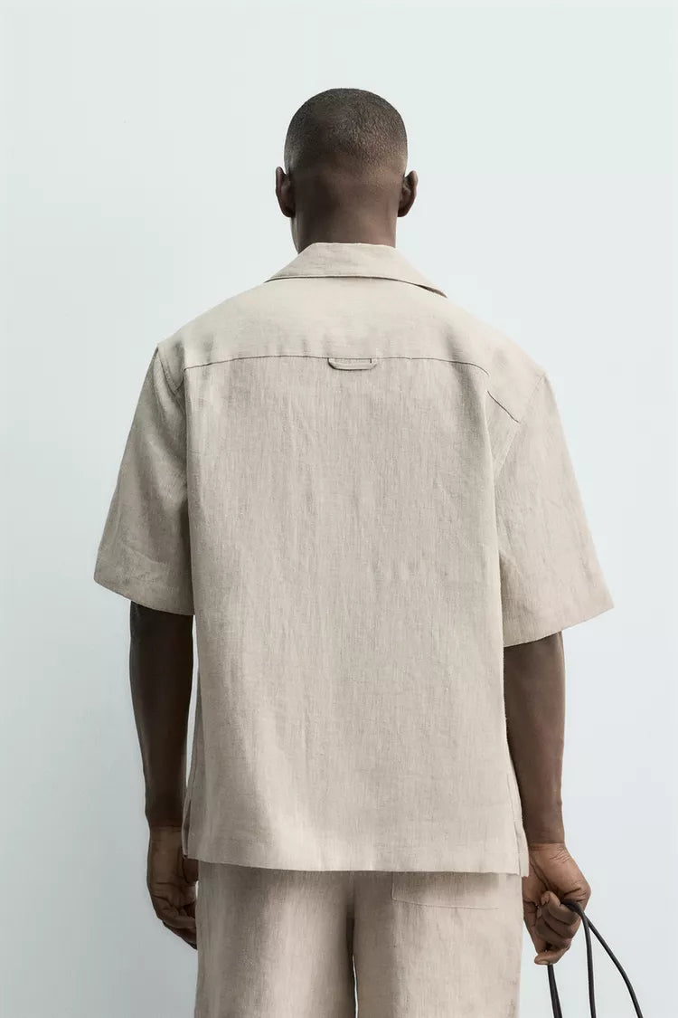 100% LINNEN RELAXED FIT OVERHEMD