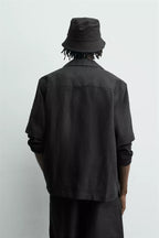 100% LINNEN RELAXED FIT OVERHEMD