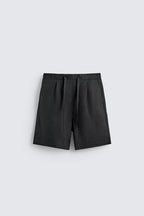 BERMUDA RELAXED FIT 100% LINNEN