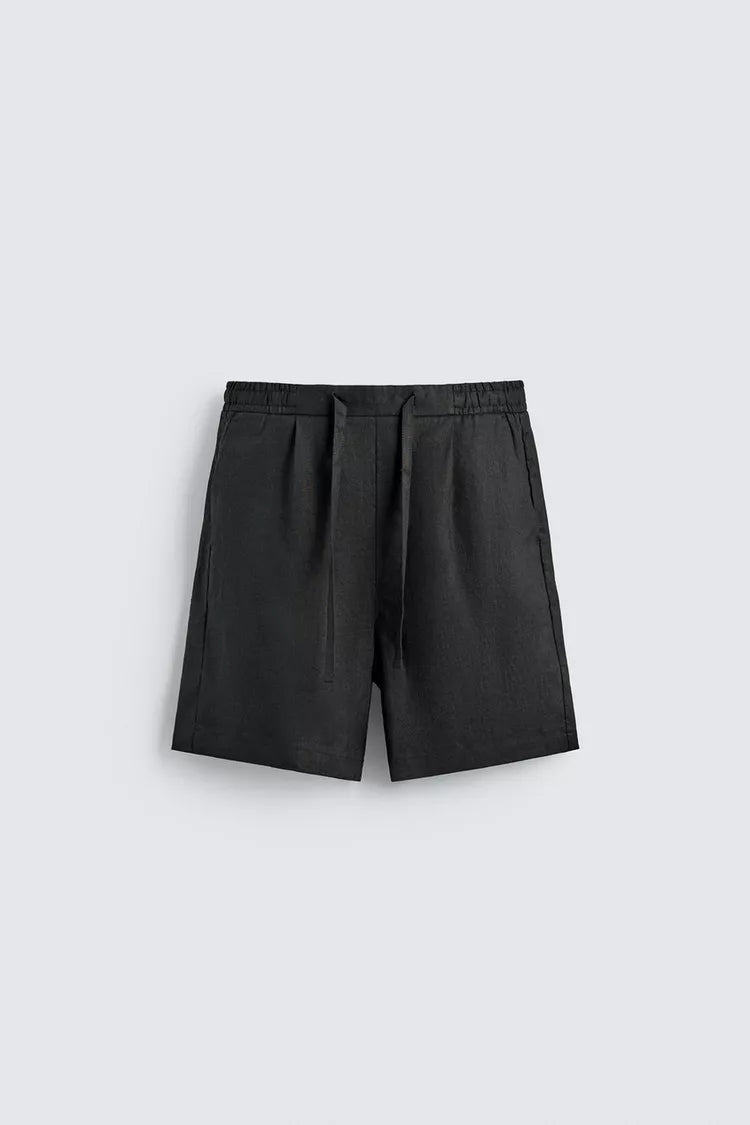 BERMUDA RELAXED FIT 100% LINNEN