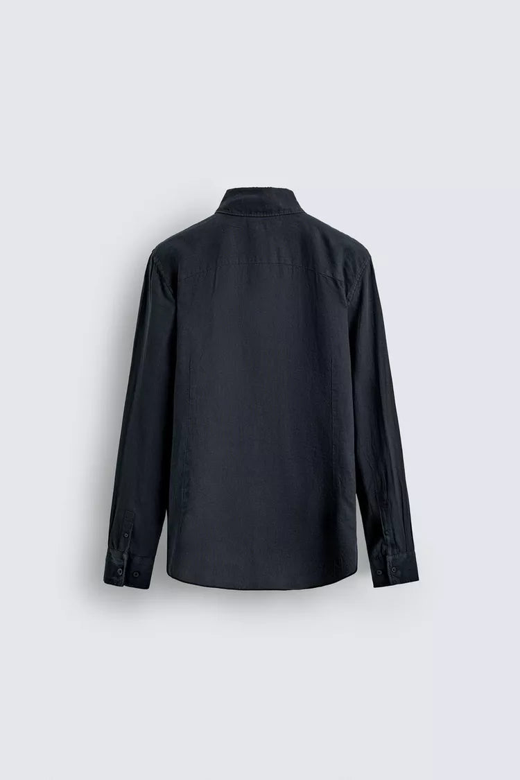 100% LINNEN OVERHEMD REGULAR FIT