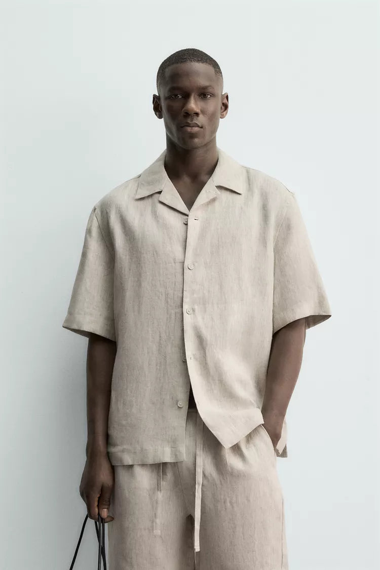 100% LINNEN RELAXED FIT OVERHEMD