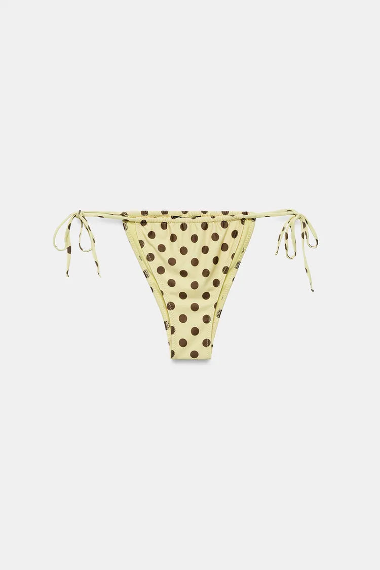 BIKINIBROEKJE MET STIPPEN EN STROOKJES