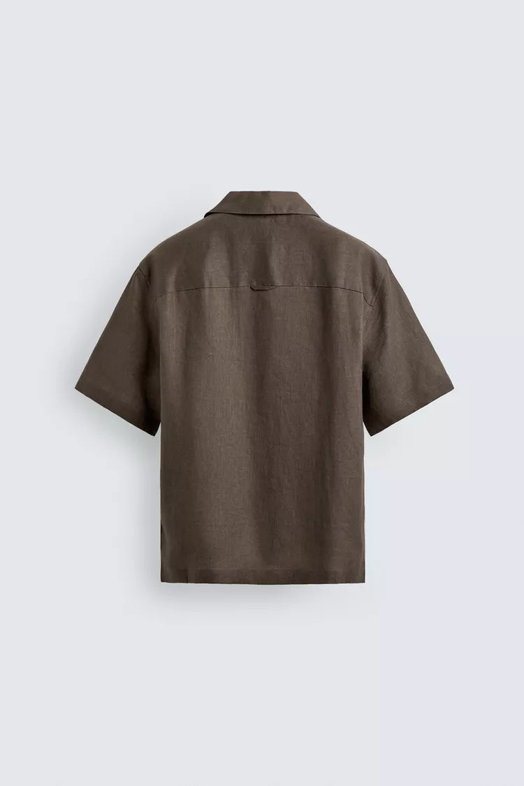 100% LINNEN RELAXED FIT OVERHEMD