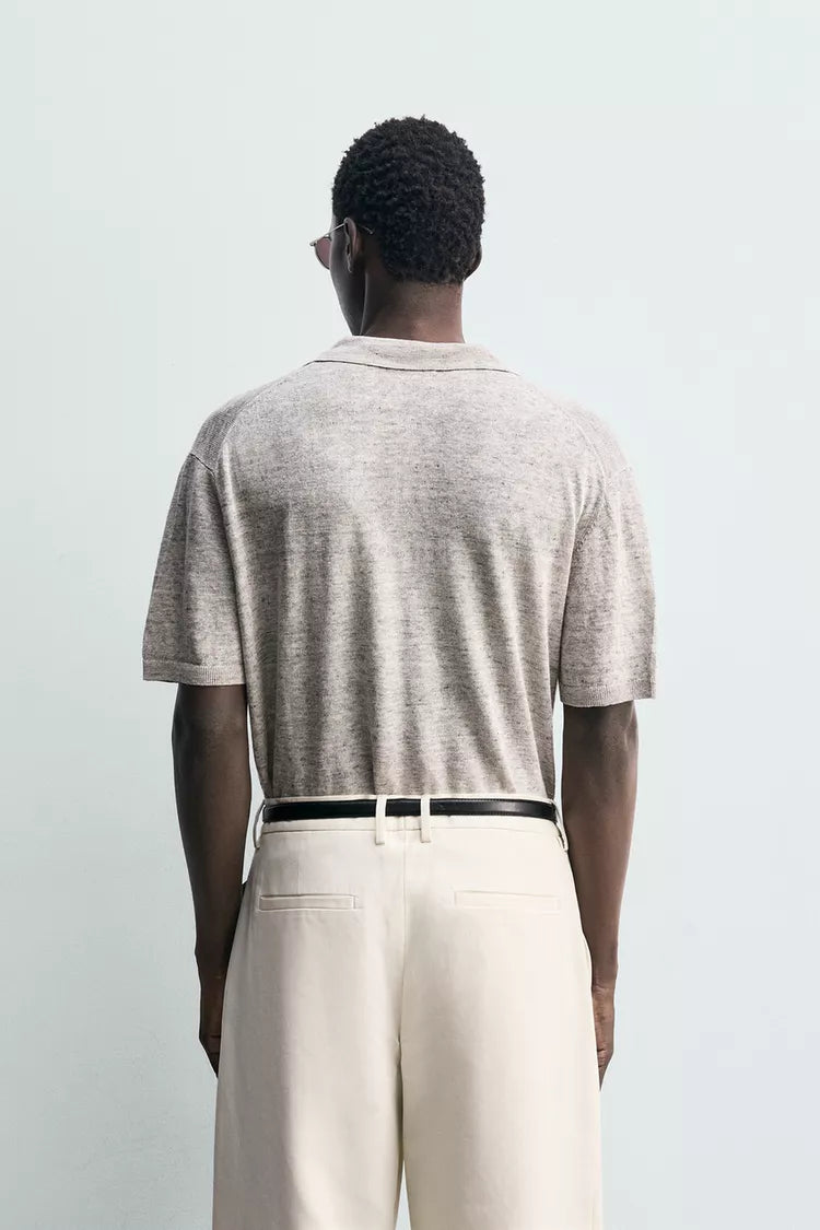 100% LINNEN TRICOT POLO
