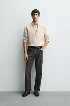 100% LINNEN OVERHEMD REGULAR FIT