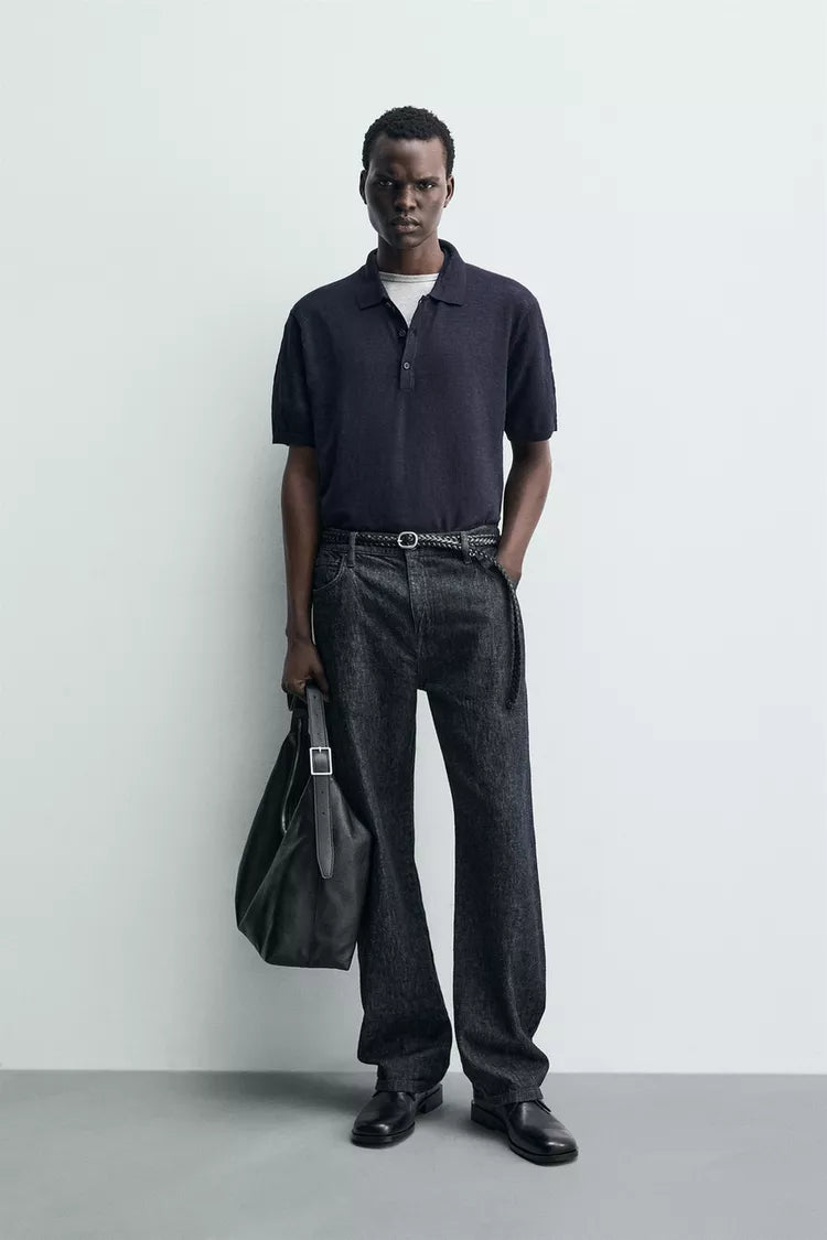 100% LINNEN TRICOT POLO