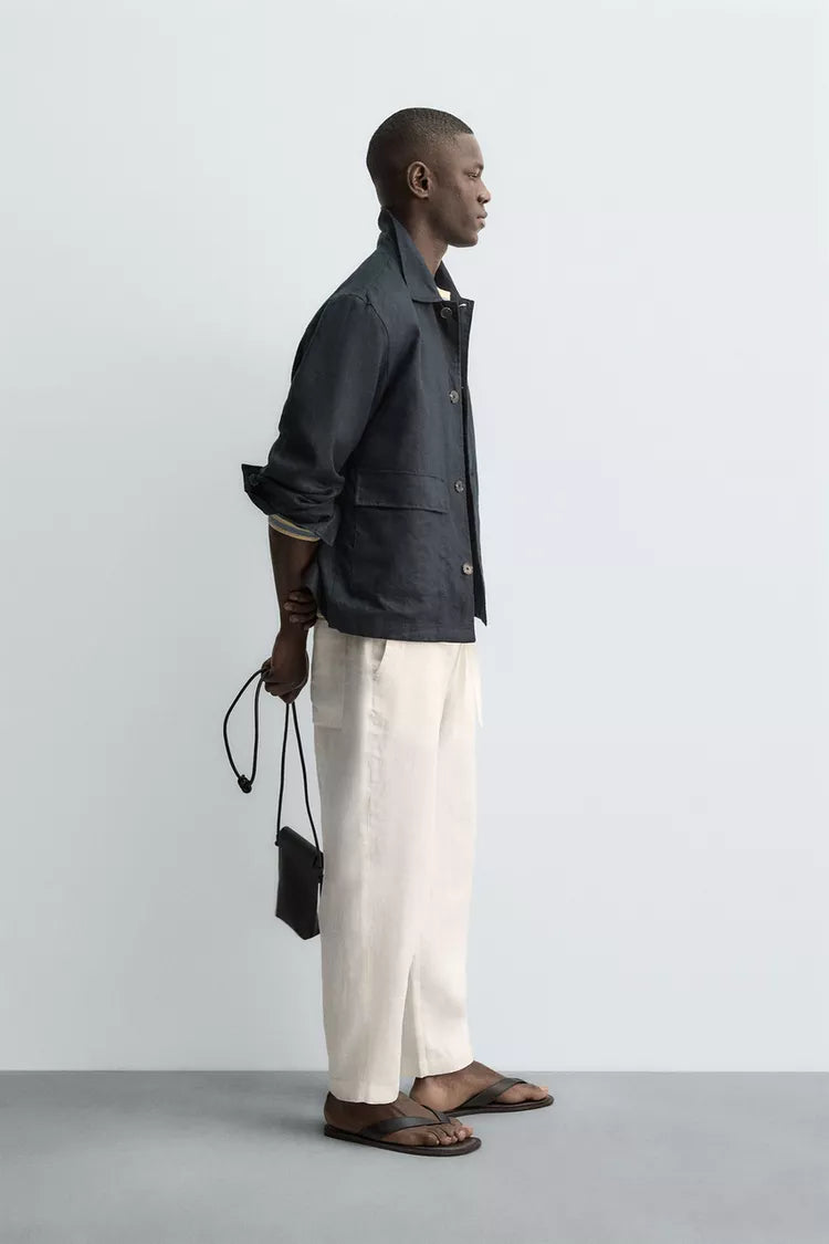 100% LINNEN OVERSHIRT
