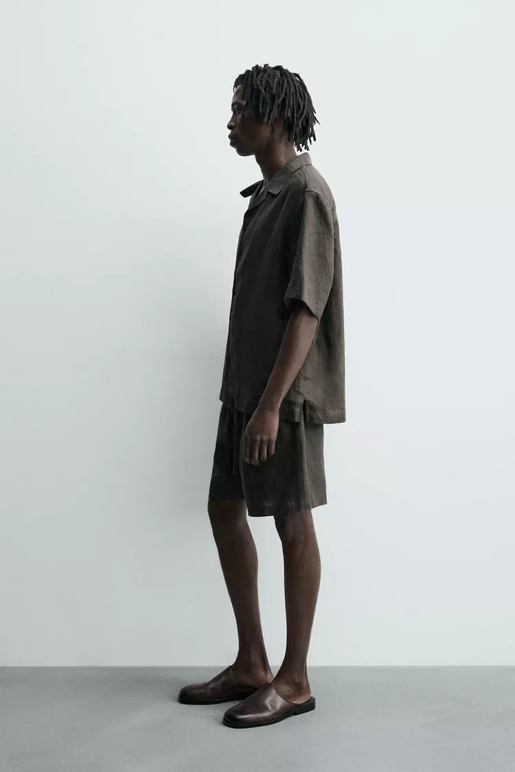 100% LINNEN RELAXED FIT OVERHEMD