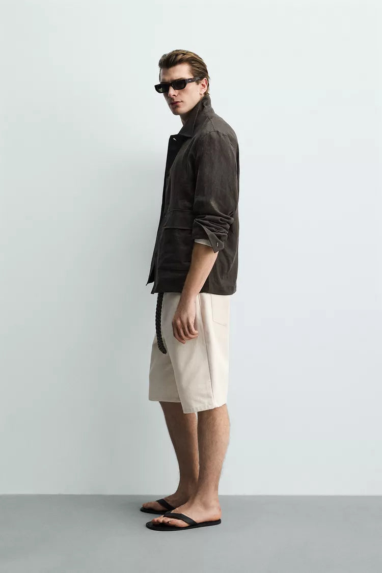 100% LINNEN OVERSHIRT