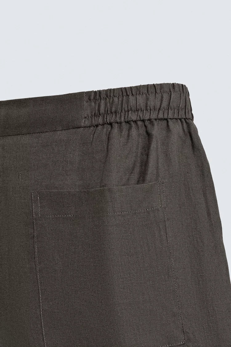BERMUDA RELAXED FIT 100% LINNEN