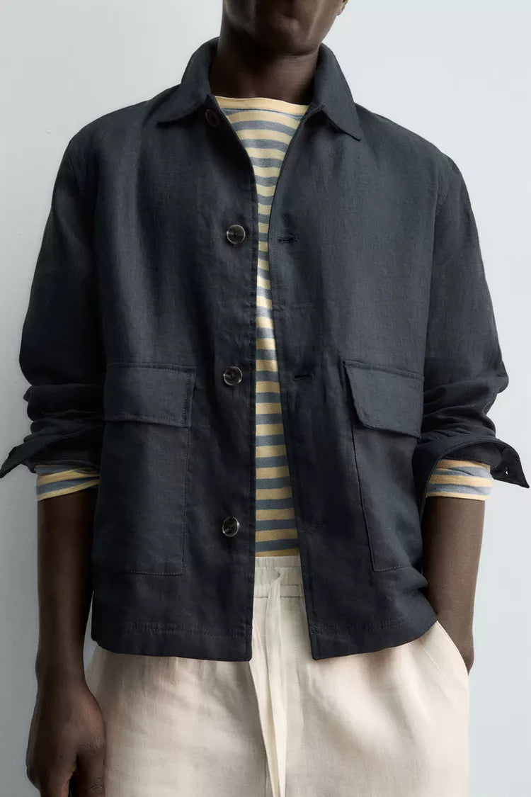 100% LINNEN OVERSHIRT
