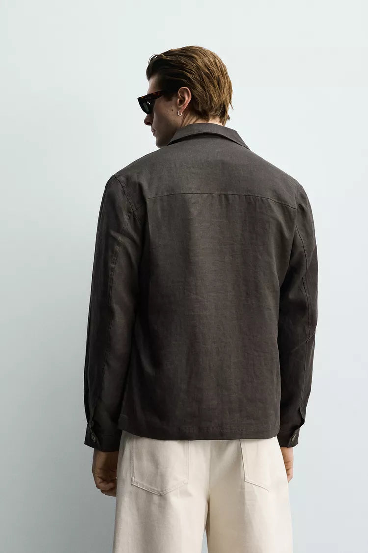 100% LINNEN OVERSHIRT